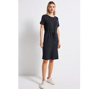 STREET ONE Damen 1408928 Jersey-Kleid mit Tunnelzug, Deepwater Blue, 46
