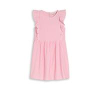 Jerseykleid TOM TAILOR, Mädchen, Gr. 128/134, N-Gr, vertical pink weiß stripe, Obermaterial: 71% Baumwolle, 28% Polyester, 1% Elasthan, A-Linie, Kleider Jerseykleid (74360338-128) vertical pink weiß s