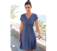 Jerseykleid VIVANCE Gr. 42, N-Gr, blau (blau, marine, gemustert) Damen Kleider (32148725-42) blau, marine, gemustert