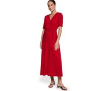 Jerseykleid ZERO "Damen mit Gürtel", Damen, Gr. 38, Normalgrößen, candy rot, Jersey, Obermaterial: 3% Elasthan, 97% Polyester, A-Linie lang, V-Ausschnitt, Kleider Jerseykleid, Material (79521321-38) c