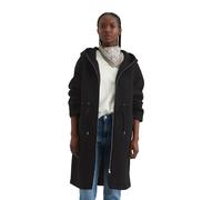 Jerseymantel MARC O'POLO DENIM "mit recyceltem Polyester", Damen, Gr. XXS, schwarz, Obermaterial: 72% Polyester, 23% Viskose, 5% Elasthan; Futter: 100% Polyester, unifarben, relaxed fit, Mäntel (12025