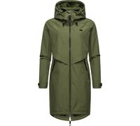 Jerseymantel RAGWEAR "Frodik" Gr. XL (42), grün (olivgrün) Damen Mäntel Übergangsmäntel Stylischer oversized Parka für die Übergangszeit (43286341-XL)