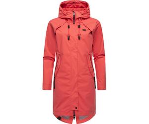Jerseymantel RAGWEAR "Rejany", Damen, Gr. L (40), lila (himbeere), Obermaterial: 100% Polyester. Futter: 100% Polyester, loose fit knieumspielend, hoch geschlossener Ausschnitt, Ärmel ohne Ärmelschlit