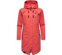 Jerseymantel RAGWEAR "Rejany", Damen, Gr. XS (34), lila (himbeere), Obermaterial: 100% Polyester. Futter: 100% Polyester, loose fit knieumspielend, hoch geschlossener Ausschnitt, Ärmel ohne Ärmelschli