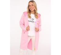 Zwillingsherz Sweatjacke "Hope Love Luck" in Rosa - 47% | Größe L/XL | Damenpullover