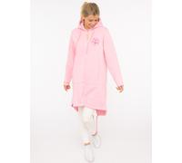 Jerseymantel ZWILLINGSHERZ ""Meer"", Damen, Gr. S/M, pink, angeraute Sweatware, Obermaterial: 50% Baumwolle, 50% Polyester, Mäntel, mit großer Stickerei am Rücken und Anker (57028416-S) pink