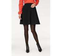 Jerseyrock ANISTON SELECTED, Damen, Gr. 36, schwarz, Jersey, Obermaterial: 60% Polyester, 35% Viskose, 5% Elasthan, unifarben, figurumspielend kniefrei, Röcke, mit Struktur (65362300-36) schwarz