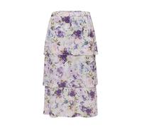 Jerseyrock GOLDNER "Kurzgröße Leicht schwingender Druckrock", Damen, Gr. 22, grün (waldbeere, lindgrün), Obermaterial: 100% Polyester PES., normal, Röcke, gefüttert (58966828-22) waldbeere, lindgrün