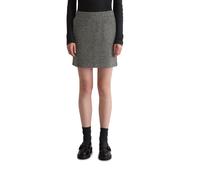 Jerseyrock MARC O'POLO "aus Organic Cotton-Mix", Damen, Gr. 46, bunt (dunkelgrau), Obermaterial: 63% Baumwolle, 35% Polyester, 2% Elasthan, unifarben, gerade kurz, Röcke (57309054-46) dunkelgrau