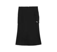 Jerseyrock PUMA "Essentials Ripstop Cargo-Midirock Damen", Damen, Gr. M, schwarz, Obermaterial: 100% Baumwolle, Röcke (94619665-M) schwarz