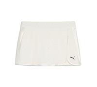 Jerseyrock PUMA "Lace Pack T7 Skort Damen", Damen, Gr. L, weiß (warm weiß), Obermaterial: 82% Polyester, 18% Elasthan. Einsatz: 100% Polyester. Innenhose: 88% Polyester, 12% Elasthan, Röcke (30335049-