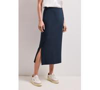 Jerseyrock STREET ONE, Damen, Gr. 40, blau (shadowed navy), Stoff, 95% Viskose, 5% Elasthan, unifarben, normal wadenlang, Röcke, mit Elastikbund (75455904-40) shadowed navy