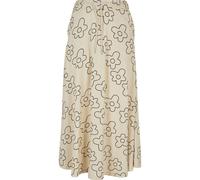 Jerseyrock URBAN CLASSICS "Urban Classics Damen Ladies Viscose Midi Skirt", Damen, Gr. 4XL, beige (softseagrassflower), 100% Viskose, loose fit, Röcke (93028437-4XL) softseagrassflower