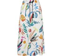 Jerseyrock URBAN CLASSICS "Urban Classics Damen Ladies Viscose Midi Skirt", Damen, Gr. 4XL, bunt (sandweißfruity), 100% Viskose, loose fit, Röcke (12422326-4XL) sandweißfruity