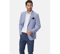 Jerseysakko BABISTA "Sakko VARDOR", Herren, Gr. 56, blau (blau kariert), Obermaterial: 93% Polyester PES. 5% Viskose CV. 2% Elasthan EL., Sakkos (12612426-56) blau kariert