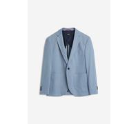 Jerseysakko CINQUE "CIDATI", Herren, Gr. 46, blau, Jersey, Obermaterial: 37% Polyester, 37% Viskose, 21% Polyamid, 5% Elasthan, meliert, schmal hüftbedeckend, Sakkos Jerseysakko, mit aufgesetzten Tasc