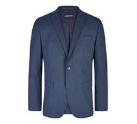 Jerseysakko HECHTER PARIS "HECHTER PARIS FM Sakko", Herren, Gr. 106, blau (royal), Obermaterial: 54% Polyester PES. 41% Wolle WO. 5% Elasthan EL., regular fit, Sakkos, mit 2 Patten- und 1 Brusttasche