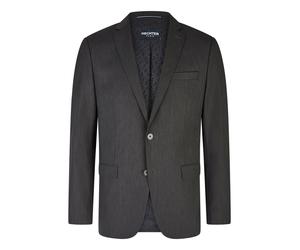 Jerseysakko HECHTER PARIS "HECHTER PARIS FM Sakko", Herren, Gr. 58, schwarz (anthrazit), Obermaterial: 54% Polyester PES. 41% Wolle WO. 5% Elasthan EL., regular fit, Sakkos, mit 2 Patten- und 1 Brustt