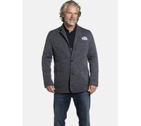 Jerseysakko JAN VANDERSTORM "Jersey-Sakko ALBIN" Gr. 70, blau (dunkelblau melange) Herren Sakkos (48758526-70) dunkelblau melange