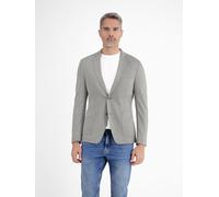 Jerseysakko LERROS "Jersey Blazer in KURZGROESSEN", Herren, Gr. 28, grau (mid grau melange), 59% Baumwolle, 41% Polyester, Sakkos Jerseysakko (64491139-28)