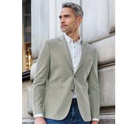 Jerseysakko LERROS "LERROS Herren Jersey Blazer", Herren, Gr. 52, grün (gentle reed), 51% Baumwolle, 42% Polyacryl, 7% Ny, Sakkos Jerseysakko (69779816-52)
