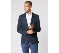 ROY ROBSON Sakko Herren Slim Fit Reverskragen Jersey blau, 54