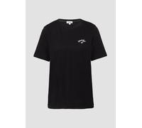 Jerseyshirt aus Baumwolle mit Stickerei 38 schwarz 2164143.99D9.38