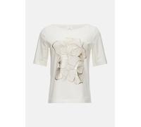 Jerseyshirt mit glänzendem Frontprint 40 creme 2153670.02D2.40