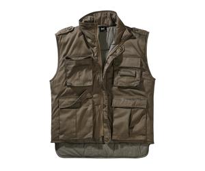 Jerseyweste BRANDIT "Brandit Herren Ranger Vest", Herren, Gr. 4XL, olive, 80% Polyester, 20% Baumwolle, Westen (67843449-4XL) olive