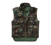 Jerseyweste BRANDIT "Brandit Herren Ranger Vest", Herren, Gr. 4XL, woodland, 80% Polyester, 20% Baumwolle, Westen (27268924-4XL) woodland