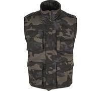Jerseyweste BRANDIT "Brandit Herren Ranger Vest", Herren, Gr. L, grün (schwarzcamo), 80% Polyester, 20% Baumwolle, Westen (17996637-L) schwarzcamo