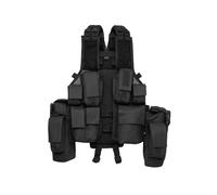 Jerseyweste BRANDIT "Brandit Herren Tactical Vest", Herren, Gr. onesize, schwarz, 100% Polyester, Westen (47551519-0) schwarz