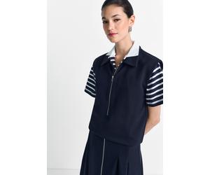 Jerseyweste RICHROYAL, Damen, Gr. XL, midnight blau, Jersey, Obermaterial: 71% Polyester, 23% Viskose, 6% Elasthan, gerade normal, Westen, Jersey, mit Metallreißverschluss (45706044-XL) midnight blau