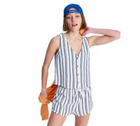 Jerseyweste ROXY "Sunbaked Spirit", Damen, Gr. XS, weiß asparagus verty stripes, Obermaterial: 80% Baumwolle, 20% Viskose., Westen (74210516-XS) weiß asparagus verty stripes