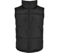 Jerseyweste URBAN CLASSICS "Urban Classics Herren Block Puffer Vest", Herren, Gr. L, schwarz, schwarz, 100% Polyester, Rundhals, Westen (87632732-L) schwarz, schwarz