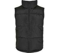 Jerseyweste URBAN CLASSICS "Urban Classics Herren Block Puffer Vest", Herren, Gr. S, schwarz (schwarz, schwarz), 100% Polyester, Rundhals, Westen (87632732-S) schwarz, schwarz
