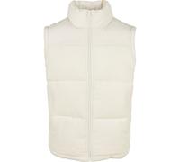 Jerseyweste URBAN CLASSICS "Urban Classics Herren Cord Vest", Herren, Gr. L, sandweiß, 100% Polyester, Rundhals, Westen Jerseyweste (63072814-L)