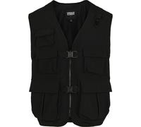 Jerseyweste URBAN CLASSICS "Urban Classics Herren Tactical Vest", Herren, Gr. 4XL, schwarz, 100% Polyamid, Westen (99068148-4XL) schwarz