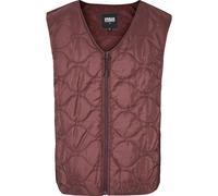 Jerseyweste URBAN CLASSICS "Urban Classics Herren Zipped Gilet", Herren, Gr. M, cherry, 100% Polyester, Westen (19314627-M) cherry