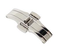 Jerys Verteilerschnalle für Uhrenschnalle, Verteilerschnalle für Uhrenschnalle für Uhrenzubehör, Faltbares Design aus Edelstahl (4,5 * 15)