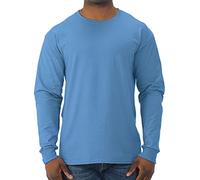 Jerzees Herren Dri-Power Cotton Blend Long Sleeve Tees, Moisture Wicking, Odor Protection, UPF 30+, Sizes S-3x T-Shirt, Columbia, blau, XL