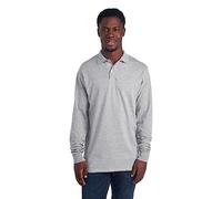 Jerzees Herren Long Sleeve Polo Shirts, SpotShield Stain Resistant, Sizes S-2x Polohemd, Langärmlig-Oxford, Klein