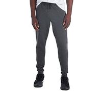 Jerzees Herren NuBlend Fleece Jogginghose mit Taschen Relaxed Fit Baumwollmischung, Schwarz meliert, Mittel