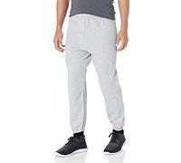 Jerzees NuBlend Herren Sweatpants aus Fleece, elastische Unterseite, entspannte Passform, Baumwollmischung, Meliert, Grau, Groß