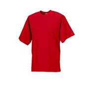 Jerzees T-Shirt, klassisch, Baumwolle Gr. Large, Classic Red