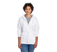 Jerzees Uni Herren Nublend Fleece Hoodies & Sweatshirts Baumwollmischung Größen S-3x Kapuzenpullover, Durchgehender Reißverschluss, Weiß, Small
