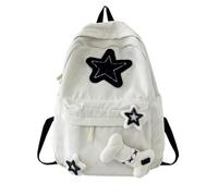 Jesscasday 2023 NEUE Rucksack Büchertaschen für Studentinnen, Cord Rucksack mit Sternmuster, großes Fassungsvermögen, doppelter Riemen, Umhängetasche, Rucksack