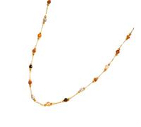 Jesscasday Künstlerischer handgemachter bunter Steinperlen Schmuck für Frauen und Mädchen im böhmischen und ethnischen Stil. Armband/Halskette/Fußkettchen. Vintage Stein Halskette