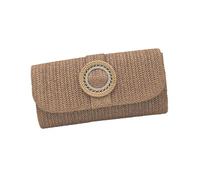 Jesscasday Stroh Clutches Handtasche Sommer Strand Geldbörse Frauen gewebt Umschlag Tasche Schulter Umhängetasche Abend Handtasche Schulter Umhängetasche