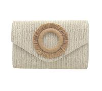 Jesscasday Stroh Clutches, Handtaschen für Damen und Mädchen, Abend Clutches, Handtasche, Stroh Schulter Umhängetasche, Summers Beach, Summers Beach